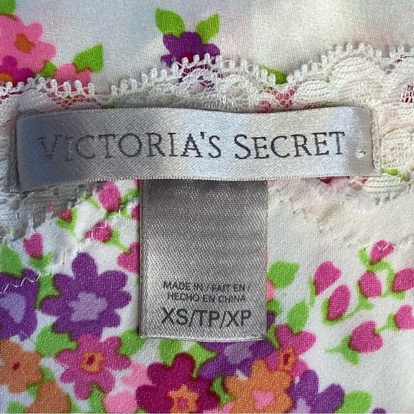 Y2K Victoria’s Secret White Floral Satin and Lace Slip Dress Size Extra Small - Picture 12 of 16